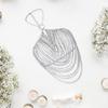 Модная цепочка на тело с кисточками и стразами, хрустальное украшение для тела, текстура сплава, подходит для вечеринки, ночного клуба