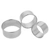 3pc Set of Round Molds for Dough Products, Stainless Steel