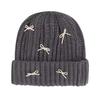 Cold-proof Bow Knitted Hat Korean Style Bow Winter Hat Warm Pullover Hat  Autumn