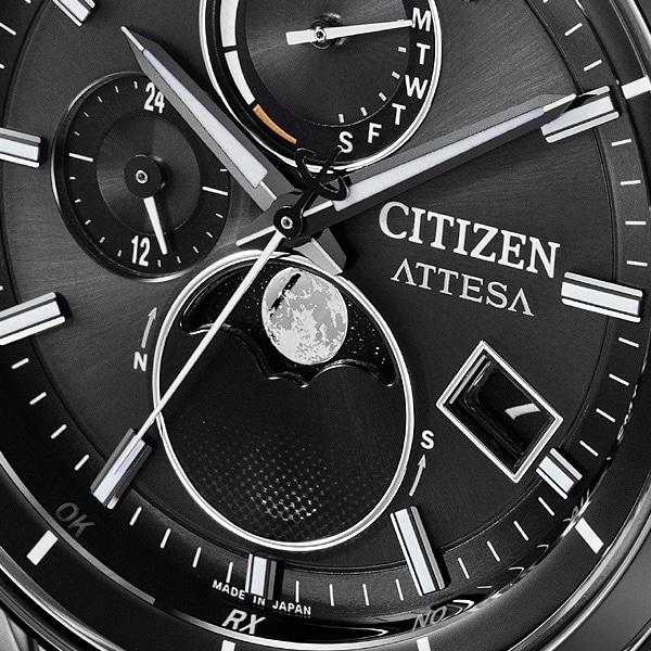 Citizen BY1006-62E ( Часы ATTESA Solar-powered Eco-Drive с радиоуправлением Direct Flight Moon phases Black Titanium Series)