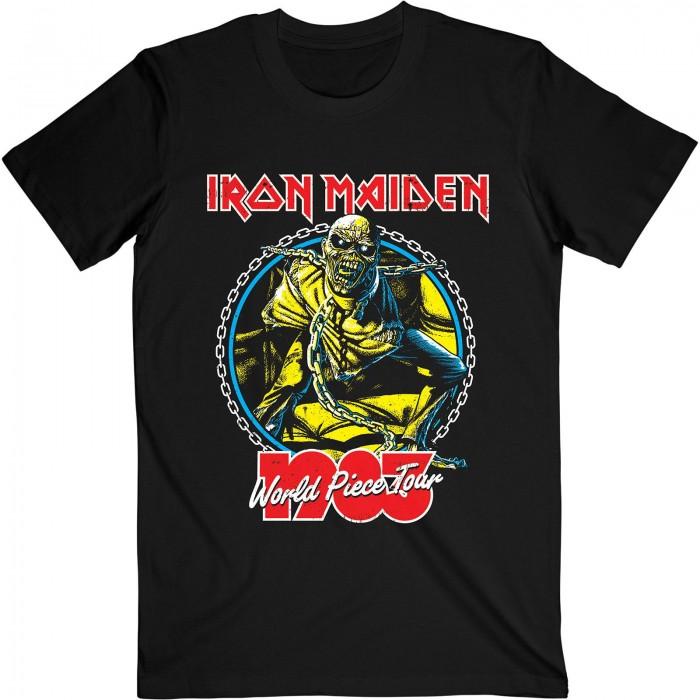 Iron Maiden Unisex Adult World Piece Tour ´83 V.2. T-Shirt