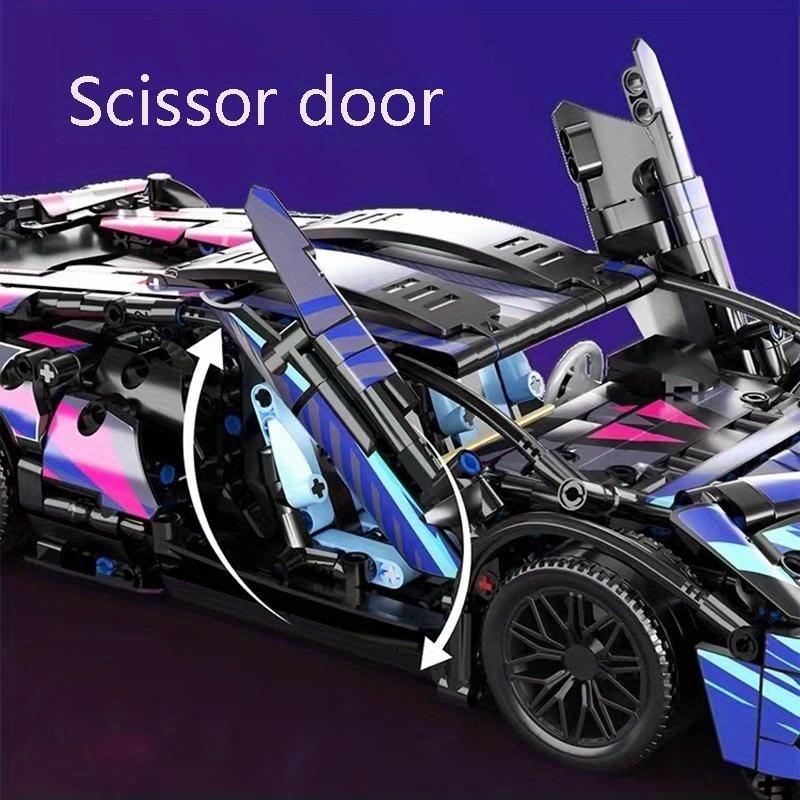 Набор из 1314 деталей, модель спортивного автомобиля, строительные блоки, игрушки из АБС-пластика, идеальный подарок на день рождения