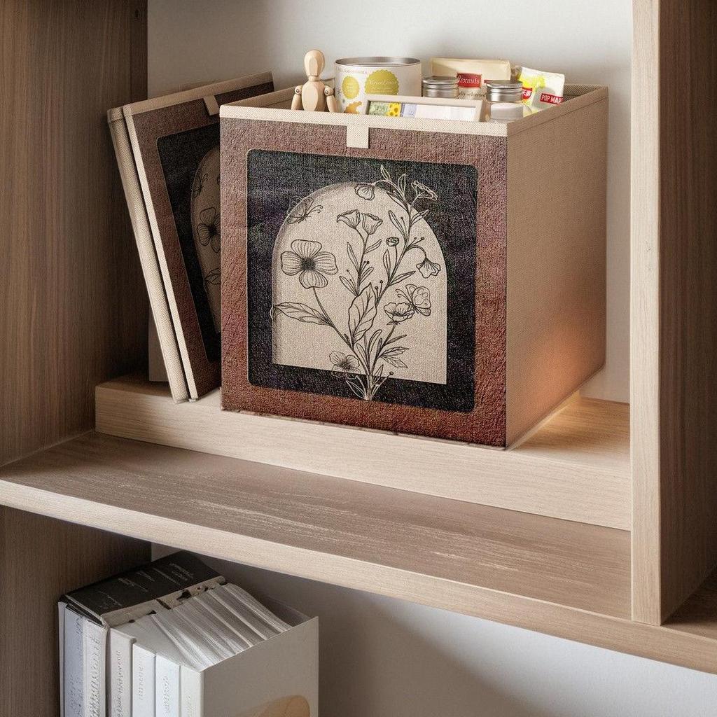 Imitation Rattan Woven Storage Basket for Toys, Clothes, and Household Items