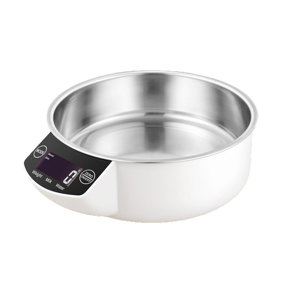 LCD Display Stainless Steel Electronic Bowl Scale Detachable Food Bowl Scale Baking