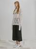 VEGAN TIGER Solid Net Knit Ivory