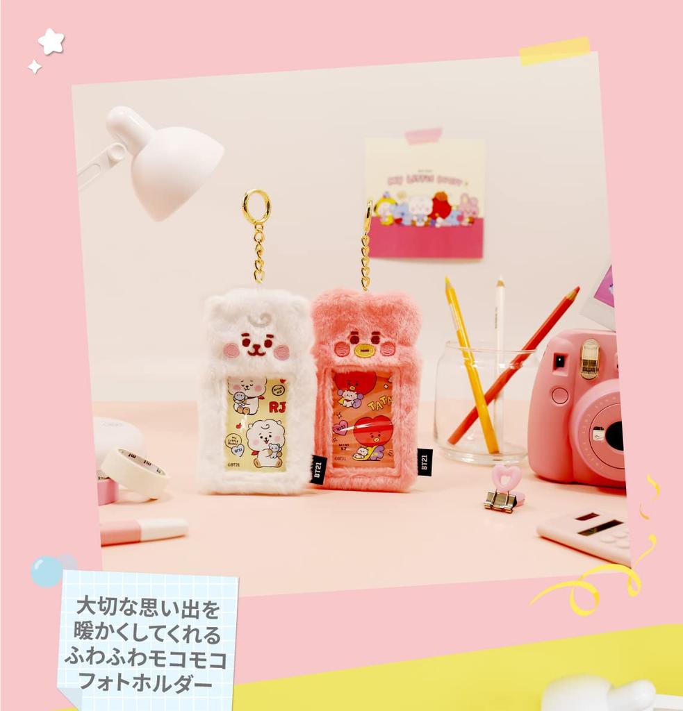 Брелок для ключей Solomon Shoji BT21 Fluffy Fluffy ДЕРЖАТЕЛЬ ДЛЯ ФОТО КАРТ FKB_Photocard ver.2 (RJ) BT21-FKB-RJ