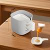 7PCS Spice Dish Set with Rack, 3 oz Dipping Bowls Soy Sauce Dishes for Condiment Sushi Ketchup BBQ Party, White