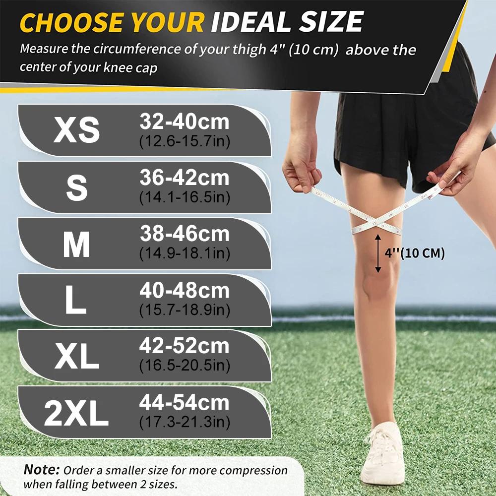 1 шт. Компрессионный рукав для ног, рукав для ног полной длины, спортивные рукава для ног для бедра, колена, голени для мужчин, женщин, для велосипеда, баскетбола