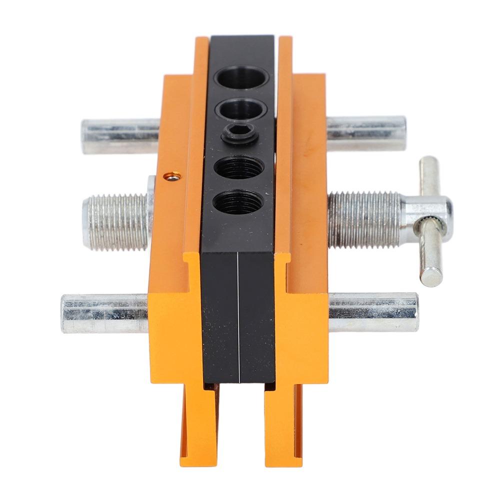 6 Bushings Woodworking Drilling Guide Adjustable Width Doweling Jig Furniture Making