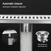20-50cm Stainless Steel Shower Floor Drain with Strainer Cover Drain Filter Linear Floor Drain