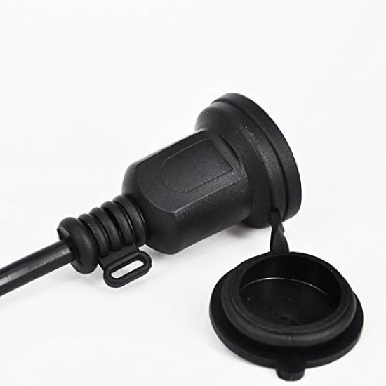 Эксклюзивный удлинитель AKIRARI 1 м Влагозащищенный Водонепроницаемый VCT 2 жилы 12A 125V Макс. 600V Шнур питания для светодиодной подсветки Наружный Сертифицирован PSE Влагозащищенный