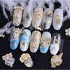 Manicure Accessories Butterfly Flower Metal Nail Jewelry Nail Zircon Nail Rhinestones Pendant Chain