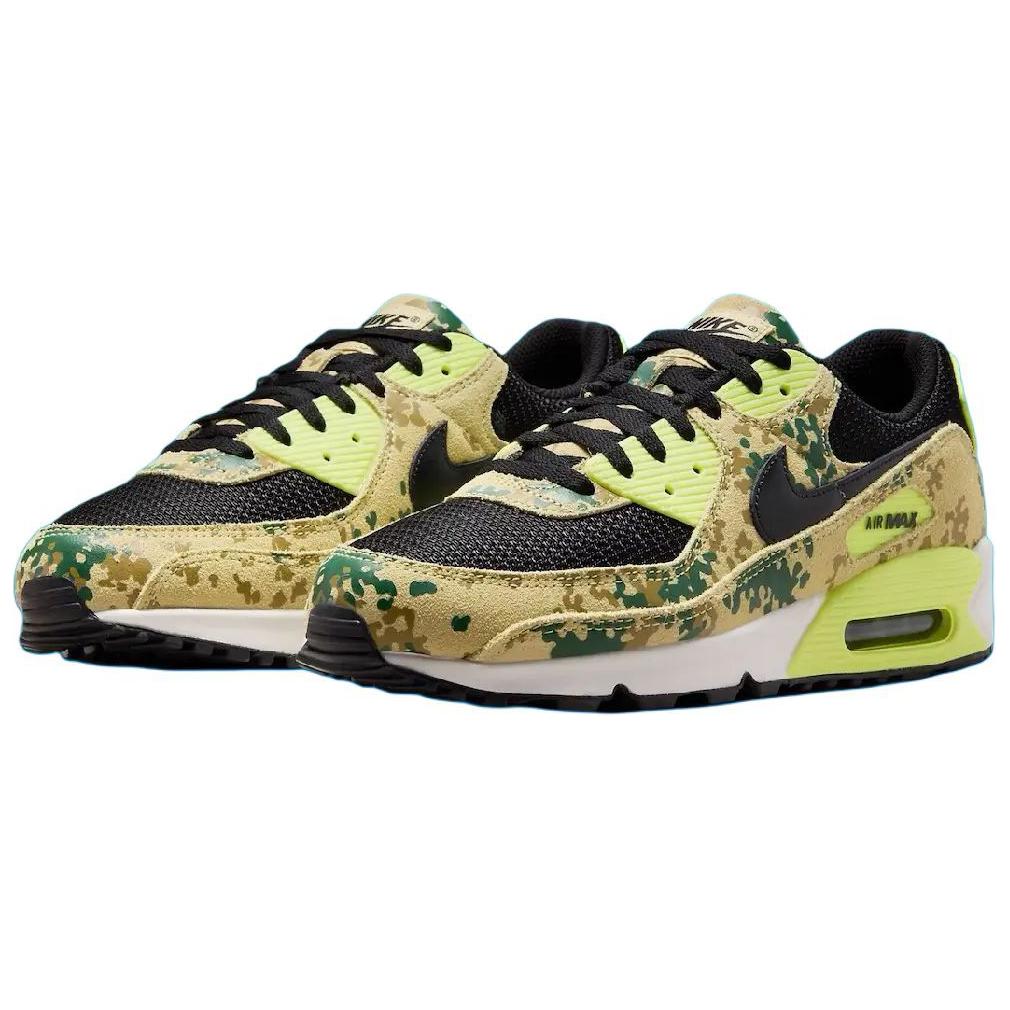 Nike Air Max 90 Premium Camo Pack - кроссовки унисекс Gold Light Lemon Twist Tan Team-Gold Black IF1721-700