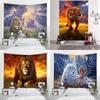 King of The Forest Tiger Decorative Tapestry Home Wall Decor Living Room Office Tapestry
