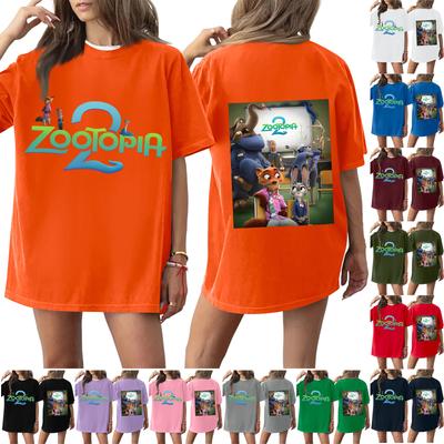 Женская повседневная модная футболка с круглым вырезом, принтом и коротким рукавом