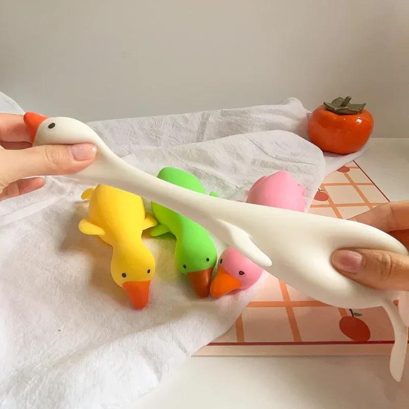 Antistress Duck Squeeze Toys Goose Cute Kawaii Animals Vent Toys For Kids Adults Decompression Stretch Toys For Kids Best Gift