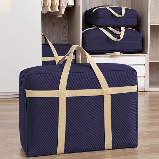 Сумка для хранения одеяла с прочной молнией, усиленными ручками, водонепроницаемой, устойчивой к разрывам тканью, органайзер для хранения одеяла