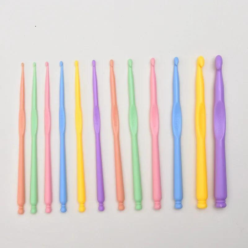 Crochet Hook Mix Size Crochets Soft Handle DIY Knitting Needles Sets Sewing Tool Accessories