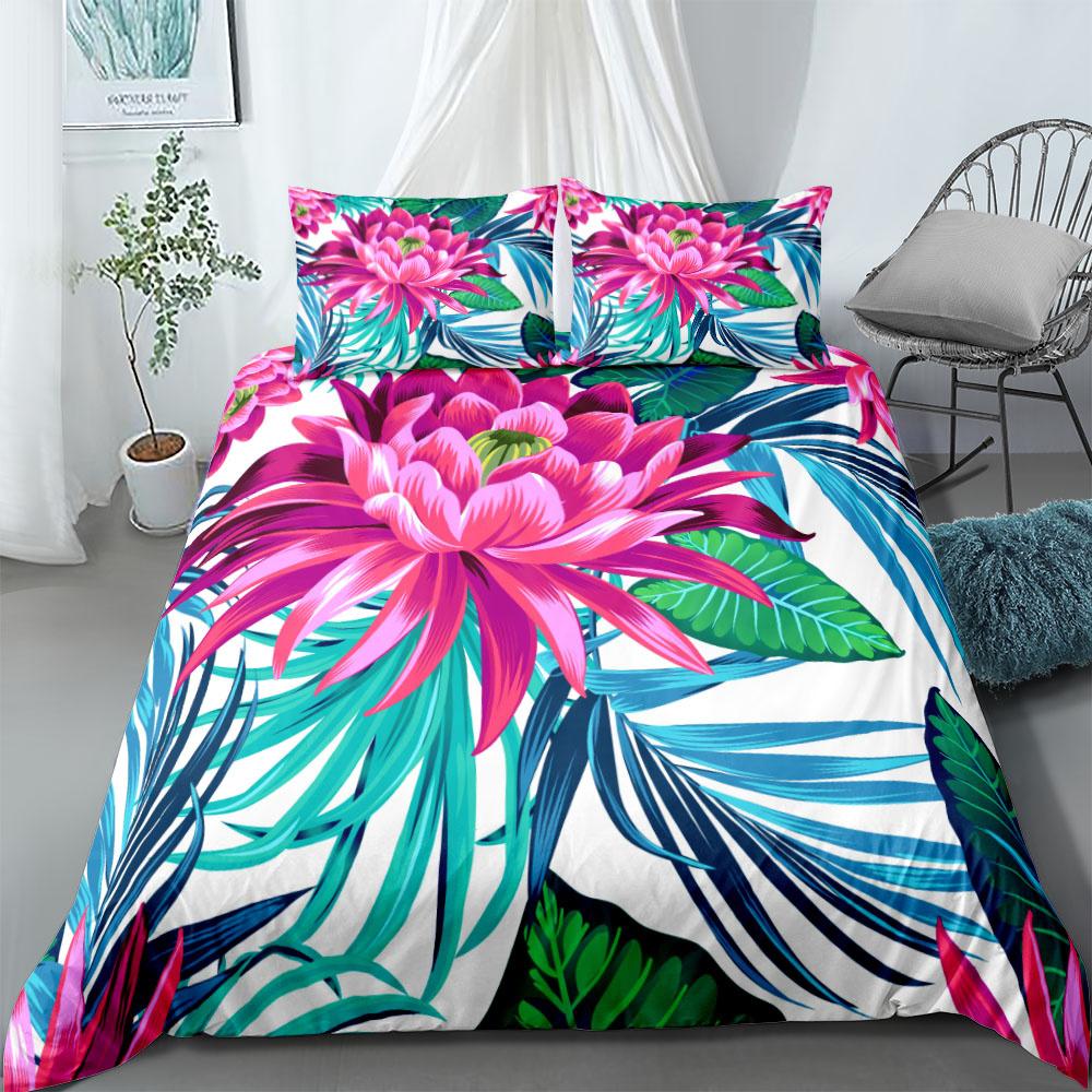 Бесшовный рисунок с изображением птиц и цветов Комплект постельного белья Маленький односпальный двухместный двуспальный двуспальный двуспальный двуспальный комплект постельного белья размера «king-size»