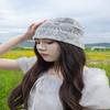 Hollowed Out Rural Style Hat Breathable Baotou Hat Fashionable Bandanas  Hair