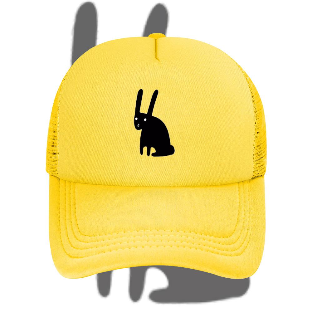 Bunny ears face outline shape Baseball Cap Anime Graphic Hats Adult Unisex Women Sports Outdoor