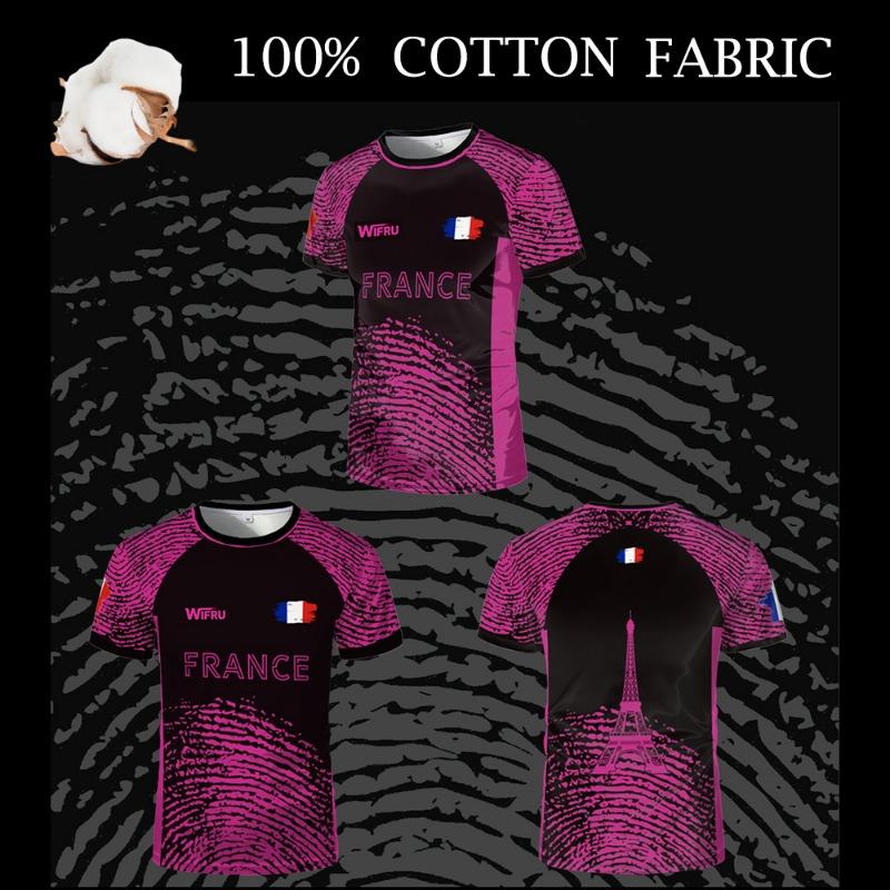 Португалия Мужская уличная одежда Футбол 3D-принт Быстросохнущая Дышащая Парные футболки для семейного образа Мужская/Женская Футболка с коротким рукавом