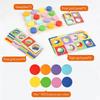 Color Recognition Matching Logic Game Educational Wooden Puzzle  Preschoolers or Toddlers