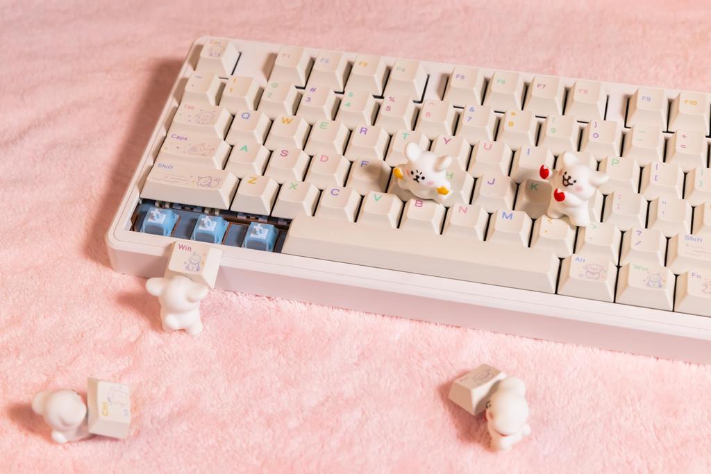Колпачки для клавиш PBT Star Pup 143 Английский Cherry Heat Split для игр MX Механические Милый дизайн собаки Набор, Клавиши, Раскладка, 100%, 96%, 80%, 75%, 65%, 60%, Профиль,