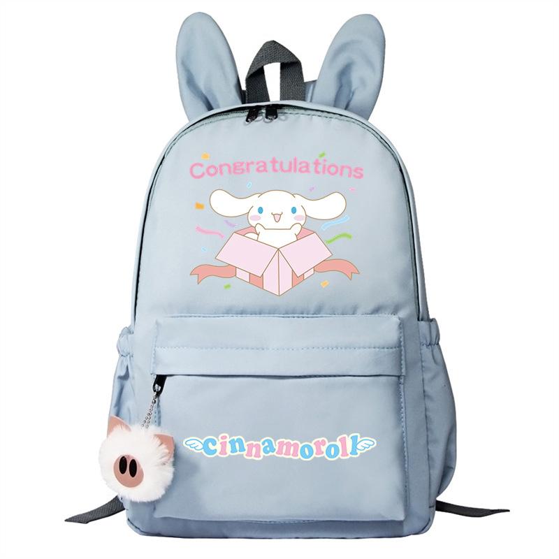 Cartoon Big Ears Dog Schoolbag Primary And Secondary School Students Large Capacity College Wind Double Shoulder Rabbit Ear Backpack