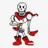 Papyrus Undertale Iron On Patches For DIY Heat Transfer Clothes T-Shirt Thermal Stickers Decoration Printing