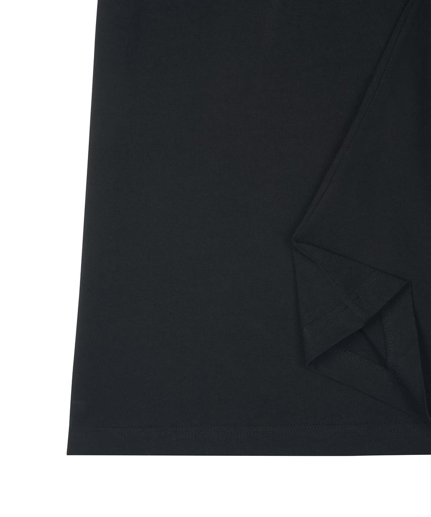 GORAMIS Logo Embroidered Short Sleeve T-Shirt [Black]