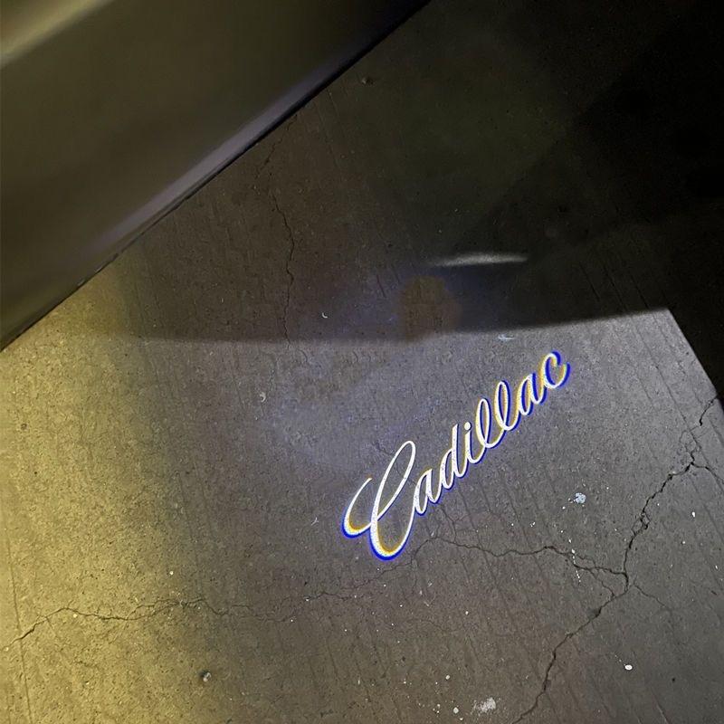 AABHX1 LED Car Door Welcome Logo Lights Retrofit Light for Cadillac SRX XT4 XT5 XT6 ATS XTS CTS CT6 Courtesy Projector Lamp Accessories