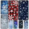 Зимний чехол Снежинка для Samsung Galaxy S23 Ultra S22 S21 S20 FE Note 20 Ultra S8 S9 S10 Note 10 Plus