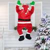 Christmas Hanging Santa Claus Decoration Large Climbing Santa Claus Xmas Hanging Ornament for Outside Roof Gutter Window Wall Balcony Decor