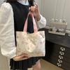 Large Capacity Underarm Bag 2025 Summer New Cute Cartoon Print Shoulder Bag Sweet Literary Fan Tote Bag Women