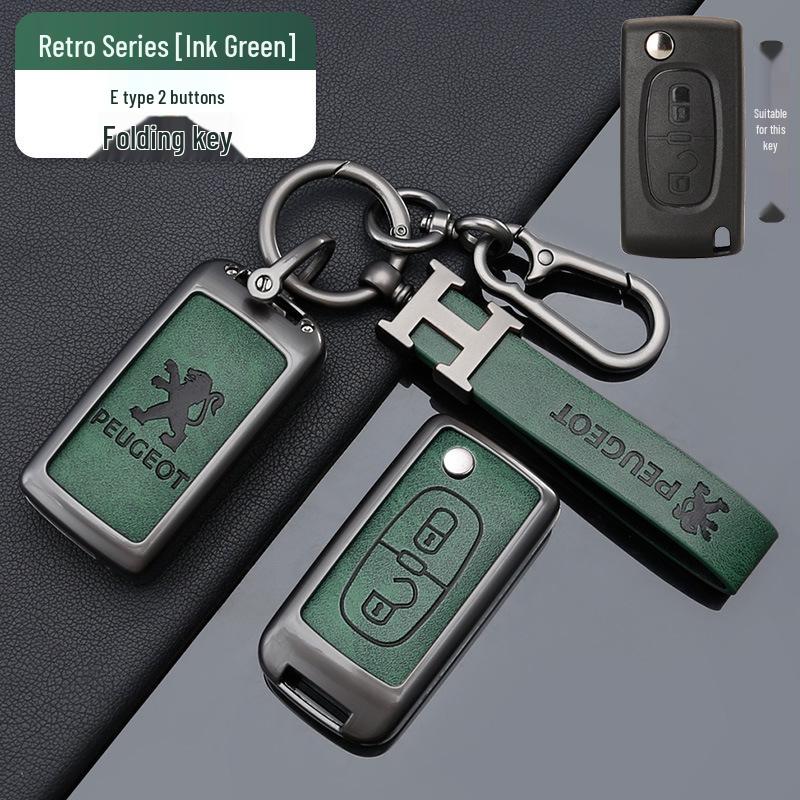 Крышка-брелок из цинкового сплава для Dongfeng Peugeot: Подходит для моделей 308, 301, 408X, 308S, 3008, 2008, 508