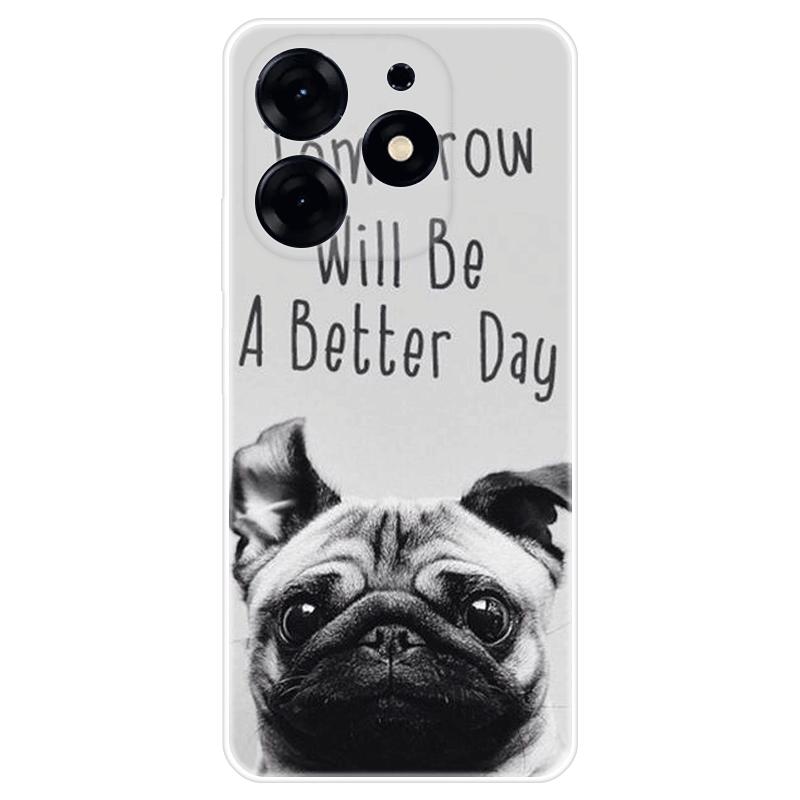 Для Tecno Spark 10 Pro Spark10 чехол Мягкая силиконовая задняя крышка модный чехол для телефона с мультяшным рисунком