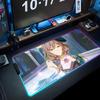 Lisa genshin Коврик для мыши RGB Игровой коврик для мыши Большой светодиодный коврик Настольный коврик для ПК Светящийся коврик для мыши Большие коврики для клавиатуры Настольный ковер с подсветкой