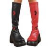 Thick-soled Shoes, Knee-high Boots, Women's Slimming Boots, High Boots, Wedge Heels, High Heels, Women's Shoes