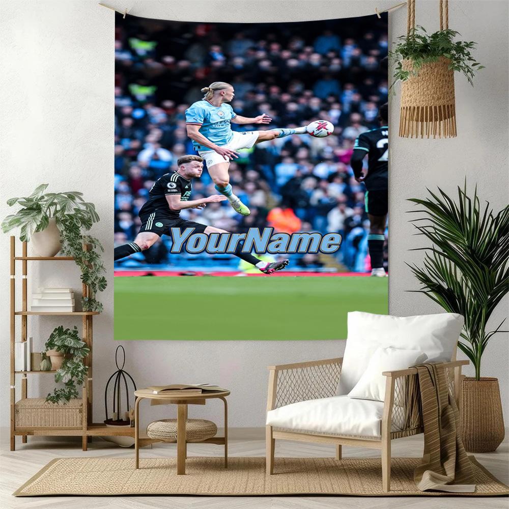 Haaland Custom Your Name Wall Decor Tapestry Art For Pet Memorial Birthdaywedding Party Backdrop Family Gift