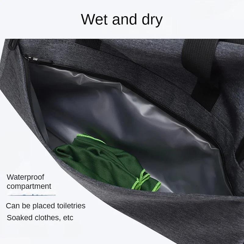 Спортивная спортивная сумка для мужчин и женщин, водонепроницаемая, большая вместимость, отдельное отделение для обуви, сумка для фитнеса, спортивный рюкзак, дорожная сумка