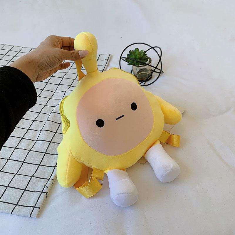 Новый плюшевый рюкзак женский мультяшный милый мальчик-яйцо рюкзак для вечеринок сладкая девочка школьный рюкзак