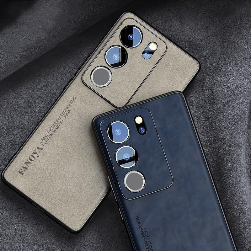 Чехол для Vivo V29 Роскошная задняя крышка телефона из ПУ кожи для Vivo V29 Pro Lite V27 V27E V25 V23 5G Бампер силиконовый противоударный