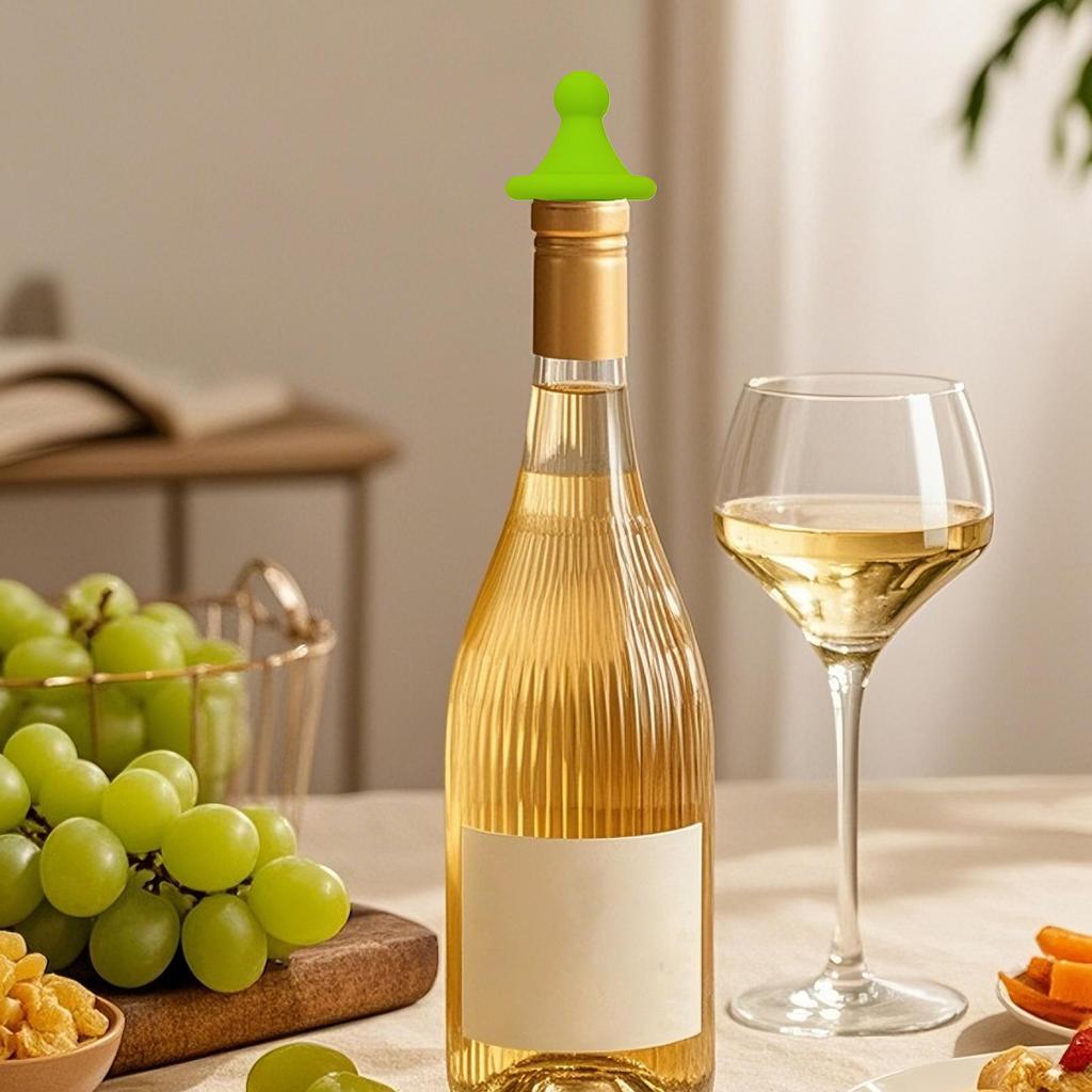 Silicone Wine Stopper Beverage Bottle Stopper High-Elasticity Champagne Sealing Corks Beer Preservation Silicone Bottle Caps