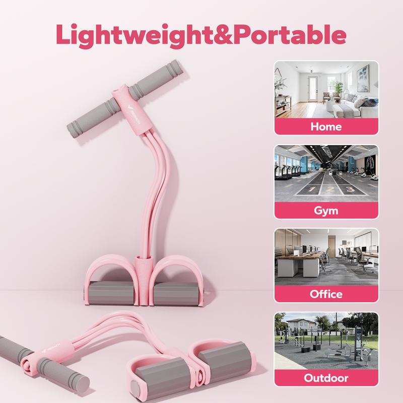 4/6/8 Tube Resistance Bands Yoga Pedal Puller Resistance Band Elastic Pull Rope Fitness Equipment for Abdomen Waist Arm Training