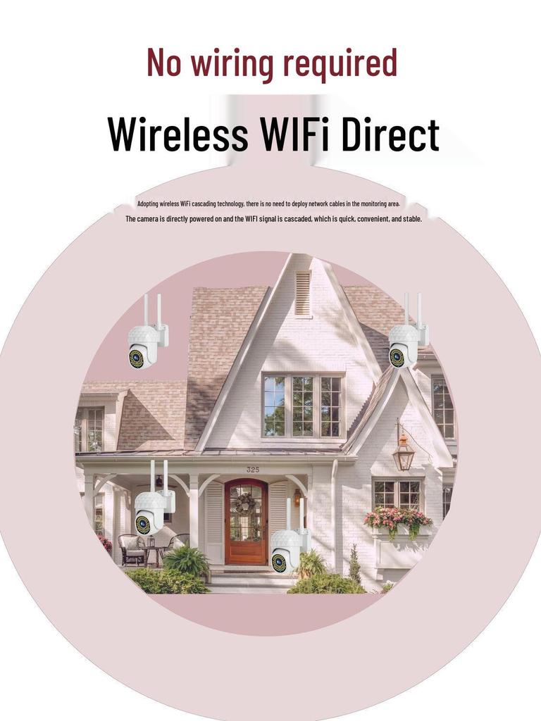 HD Wireless Rotating Camera Kit: All-in-One Indoor/Outdoor Remote Monitoring Device