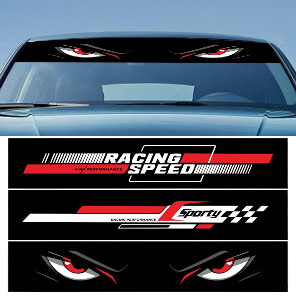 Наклейка на лобовое стекло переднего багажника автомобиля Долговечные наклейки на лобовое стекло Клейкая Погодоустойчивая Баннерная наклейка Наклейки для автомобиля