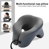 U-Shaped Neck Pillow Ergonomic Memory Foam Pillow Neck Cushion with 360 Degree Support for Travel Office Car Sleeping