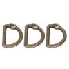 20Pcs Metal D Rings Snake Pattern Wear Resistant Metal Rings Buckle for DIY Belts Luggage Belts