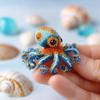 Octopus Bead Embroidery Kit DIY Ocean Animals Craft Set with Full-Color Instruction Sheet Bead Embroidery Starter Kit Gift for Craft Lovers Beginners